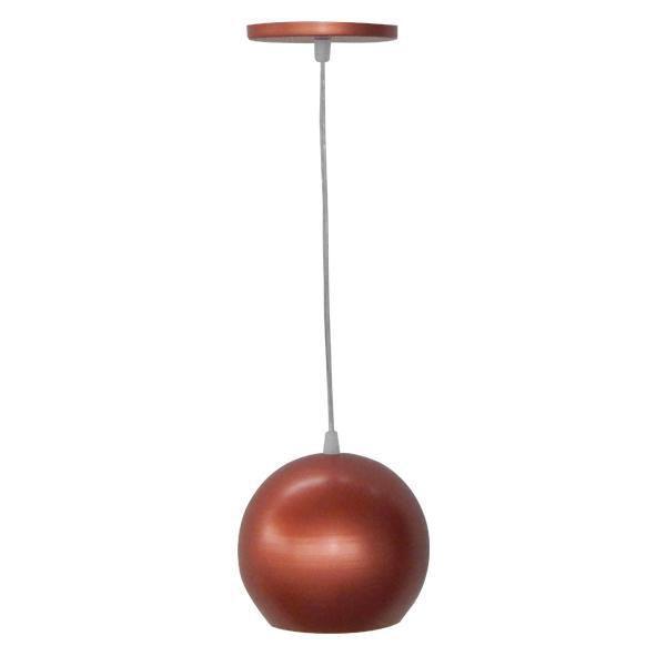 Pendente Bolinha Em Alumínio Cobre - World Luz - Pendente - Magazine Luiza