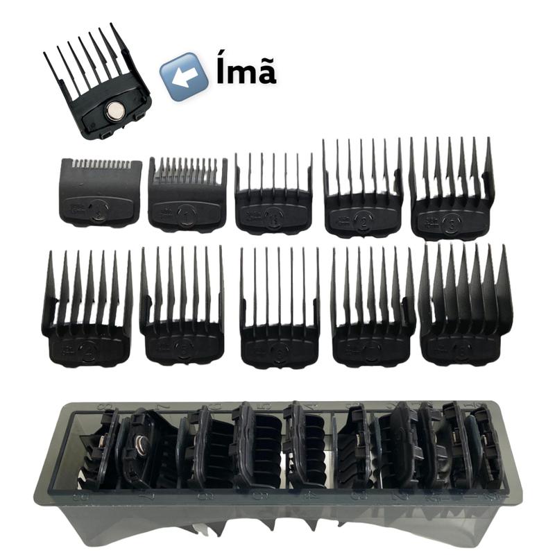 Pente de maquina de cortar cabelo magnético imã 10 unidades - Ingrid ...