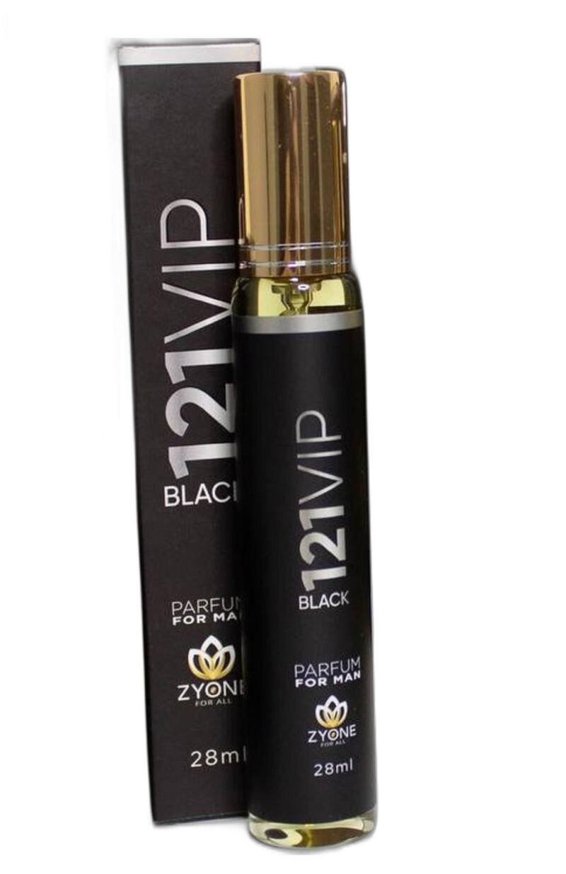 Perfume Masculino de bolso Zyone 121 Vip Black 28ml - Alta Fixação ...