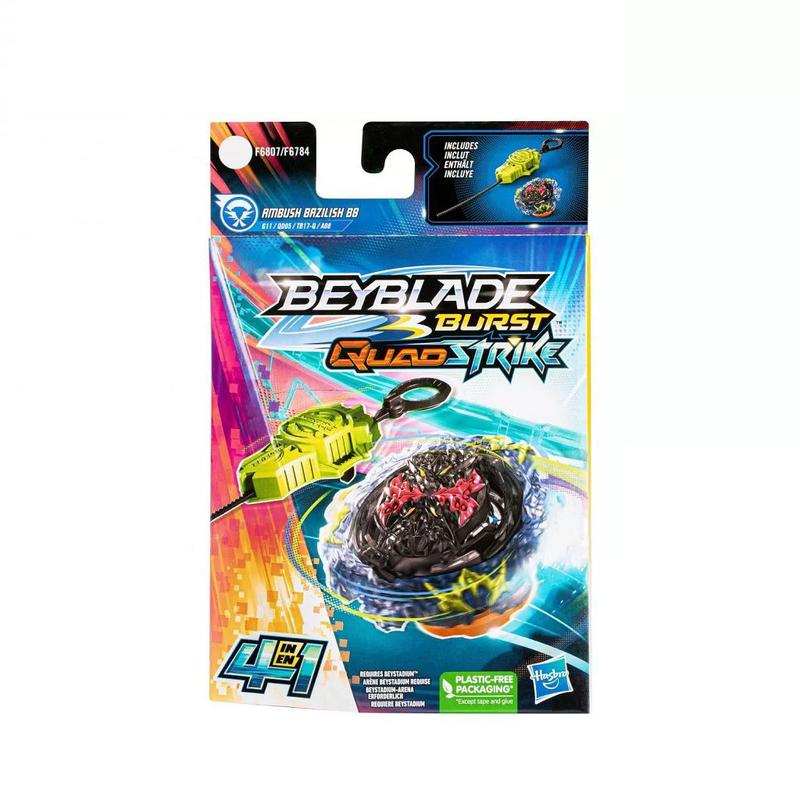 Pião e Lançador Beyblade Burst QuadStrike Ambush Bazilisk B8 F6807 ...