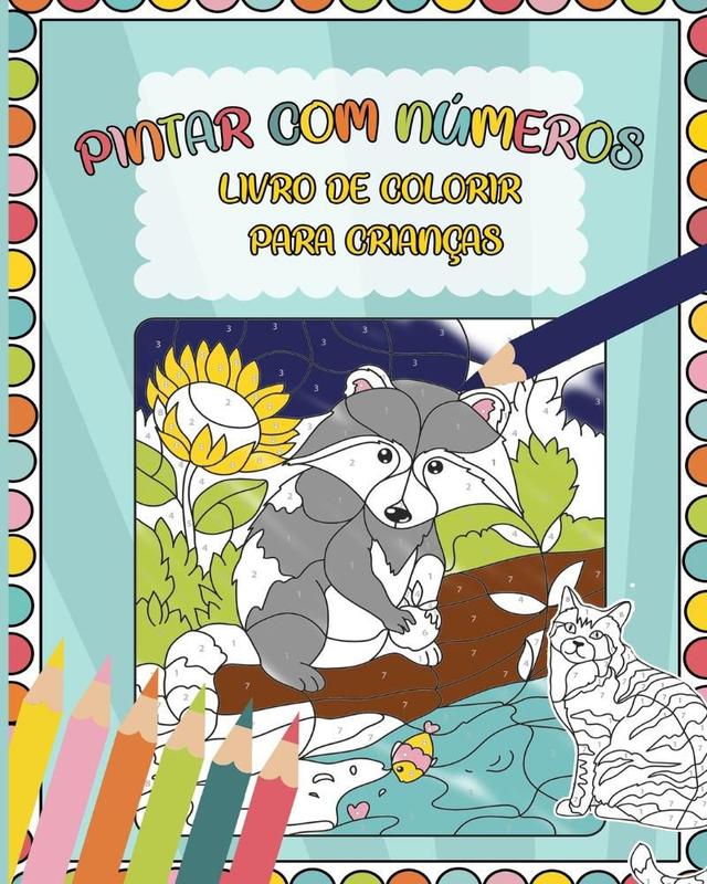 Pintar com números Livro de colorir para crianças - Blurb - Livro de ...