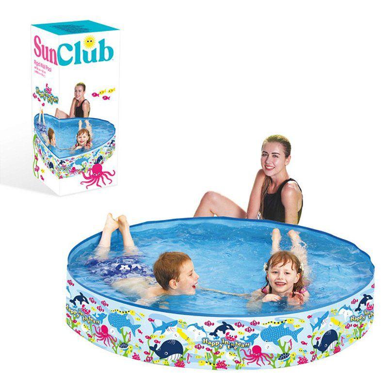 Piscina Infantil Inflável Rígida Fundo Do Mar Peixinhos 226 Litros ...