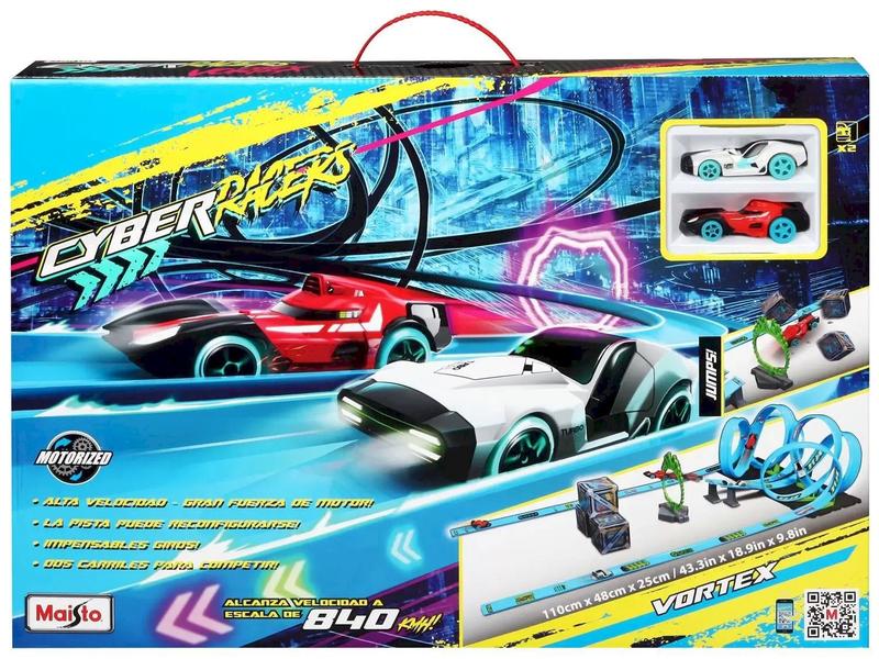Pista Cyber Racers Robo Raceway c/ 2 Carrinhos Motorized - 1,3 m ...