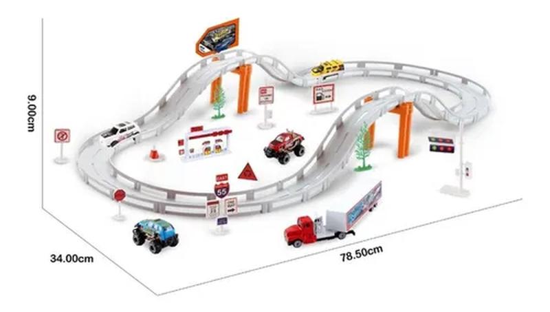 Pista De Corrida Brinquedo Infantil - Tapuzim - Pistas de Brinquedo ...