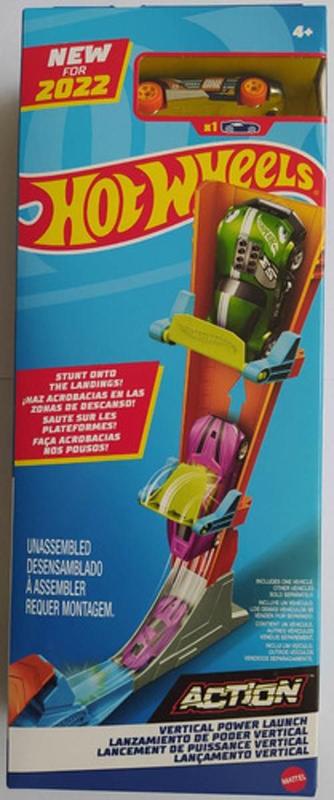 Pista Hot Wheels Action Vertical Power Launch HDR82 | Lanzamiento Vertical Con Rampa Y 3 Plataformas | Incluye 1 Vehículo | Ideal Para Niños De 6 A 10 Años | Aprende Sobre Fuerza Y Física Jugando