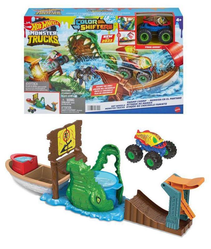 Pista Monster Trucks Conjunto Ataque do Crocodilo Faminto - Color ...