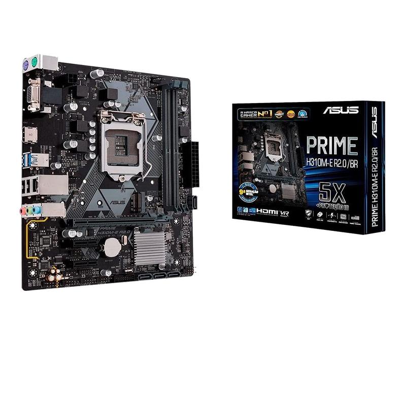 Placa Asus Prime H310m-e R2.0 Br 1151 Intel 8ª- 9ª Geração - Placa Mãe ...