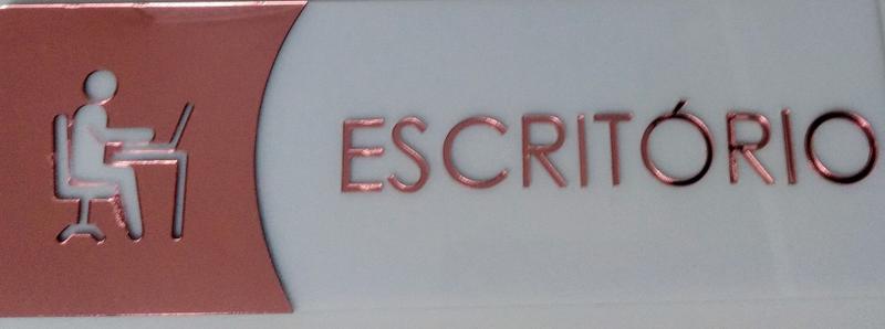 Placa de identificação para porta do seu escritório - Max laser ...