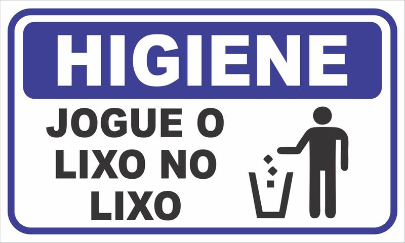 Placa Jogue O Lixo No Lixo - 1 Unidade - Ripublic - Placa de ...