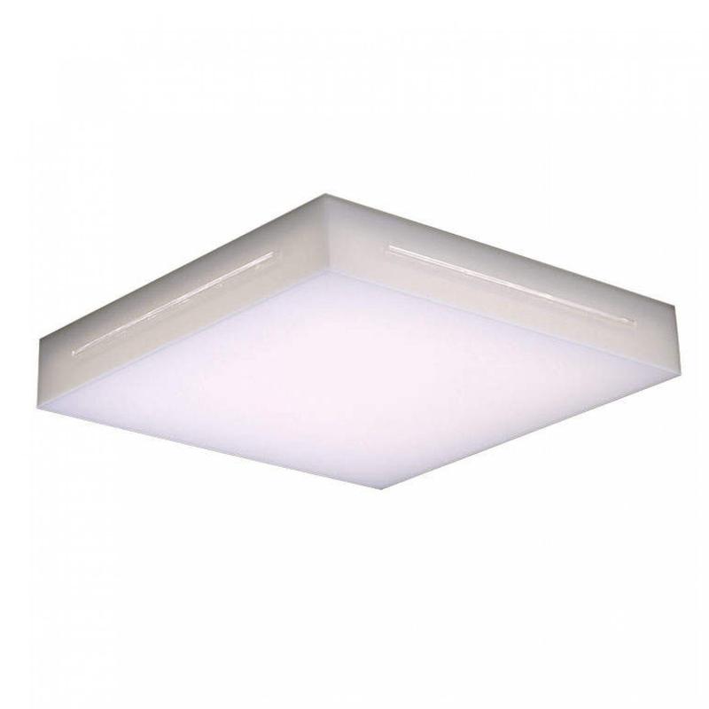 Plafon LED Sobrepor Lontana 38cmx38cm 220V Bella Itália 6000K Luz ...