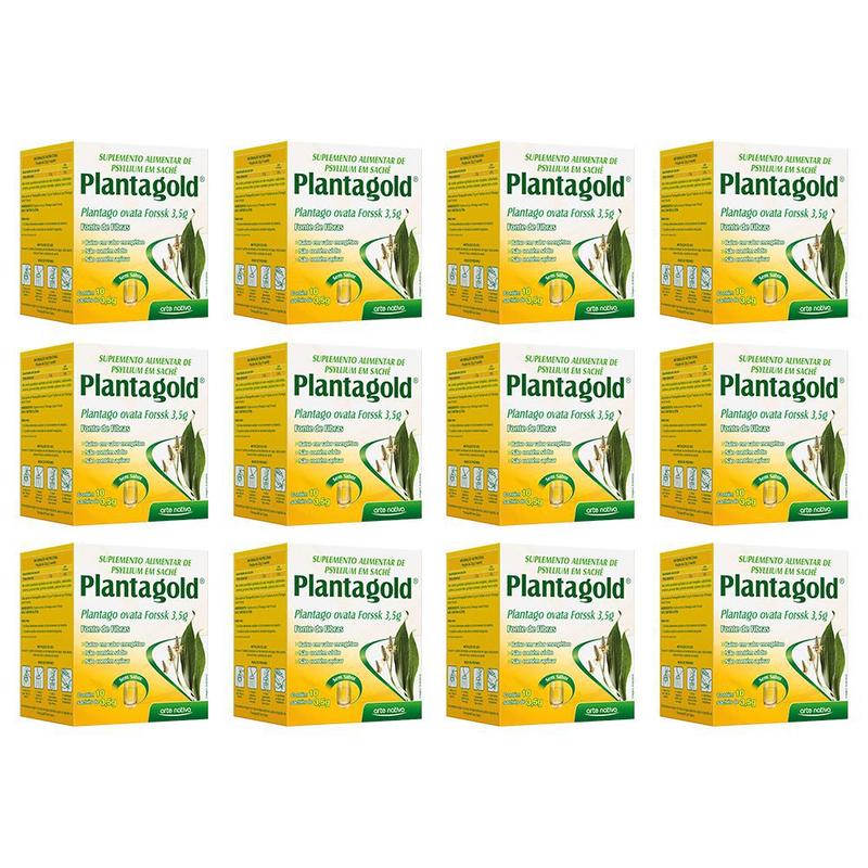 Planta Gold Fibras Plantago Ovata Psyllium Ajuda Regular o Intestino ...