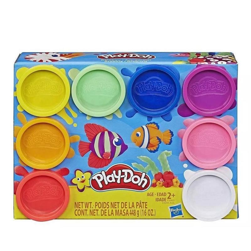Play-Doh Clássico Massinha de Modelar 8 Potes de 56g Cada E5062 ...