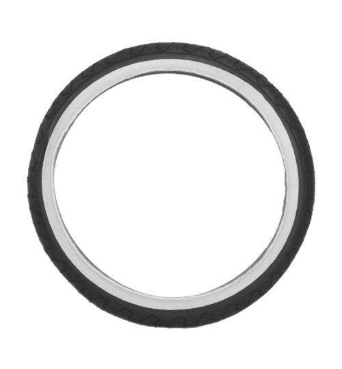2 Pneu Aro 20 X 1.95 Slick Kenda Faixa Branca + 2 Câmaras