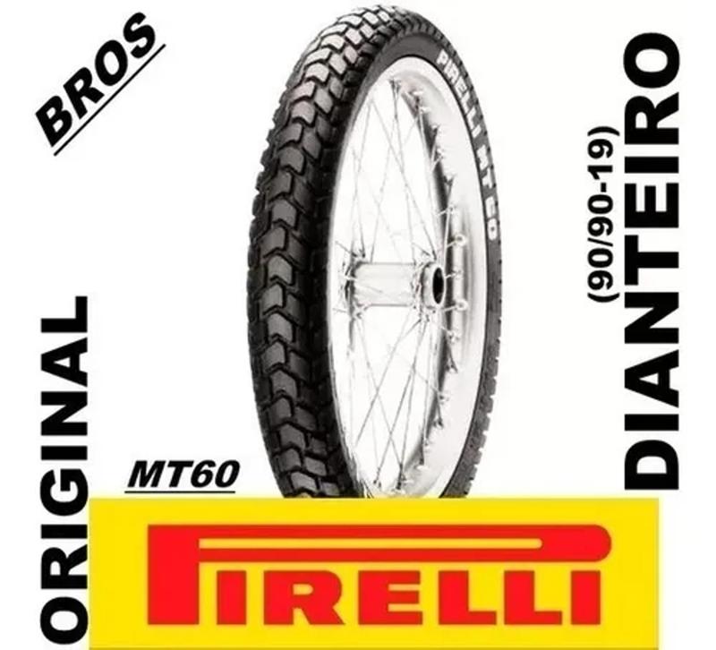 Pneu Dianteiro P/ Moto 90.90-19 Mt60 Original Bros 150/125 - PIRELLI ...