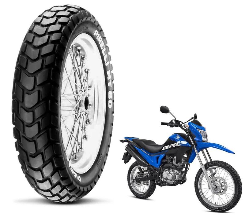 Pneu Pirelli Traseiro 110/90-17 Mt 60 Nxr Bros 125 150 160 Xre 190 ...