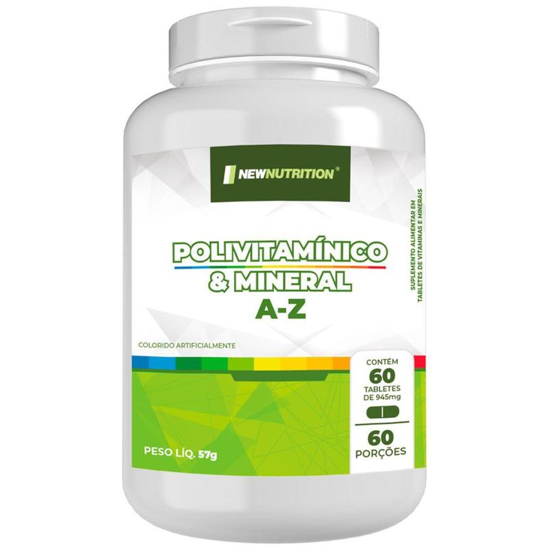 Polivitaminico & Mineral A-z - 60 Tablete NEWNUTRITION - 60 capsulas ...