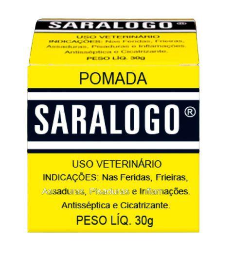 Pomada Cicatrizante Cães e Gatos Saralogo 30g - Matacura - Cicatrizante ...