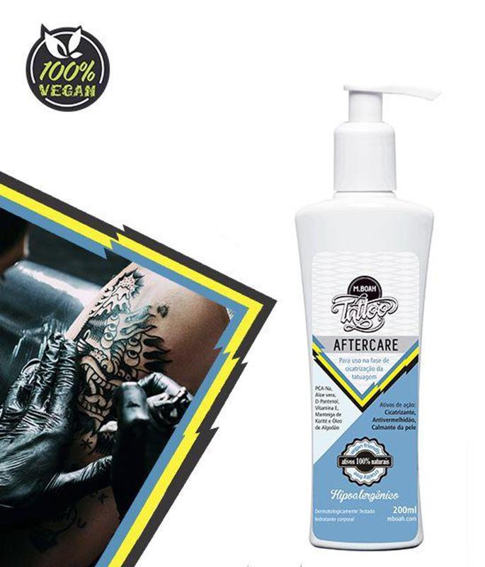Pomada Cicatrizante para Tatuagem MBoah Aftercare 200ml - Pomadas ...