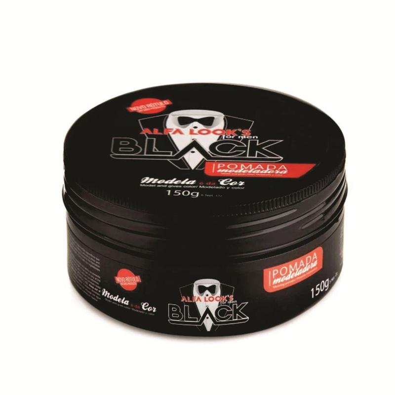 Pomada Modeladora Black Alfa Looks 150g - ALFA LOOKS - Pomada para ...