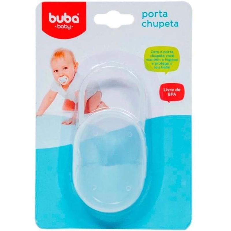 Porta Guarda Chupeta Bico com Case e Alca Transparente Buba Crianca ...