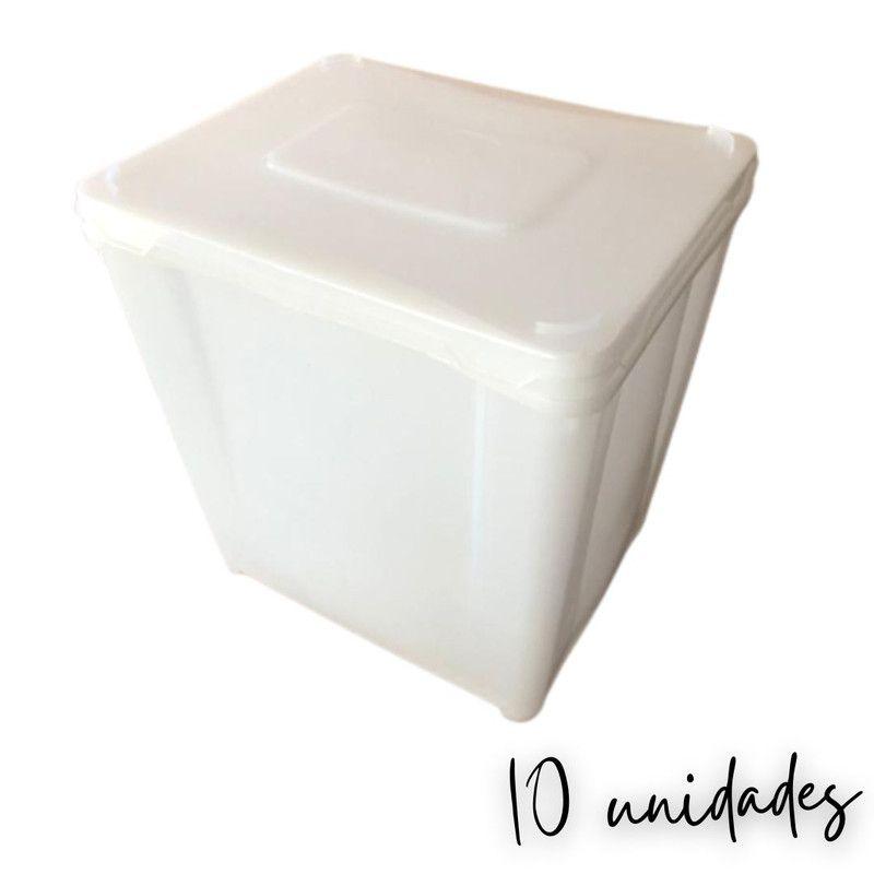 Pote para colocar alimentos 10L Kit 10 Peças - Nastripack - Pote ...