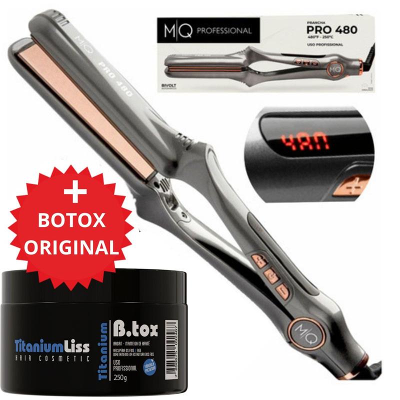 Prancha Chapinha Mq Pro 480f Bivolt + Botox - Mq Profissional ...