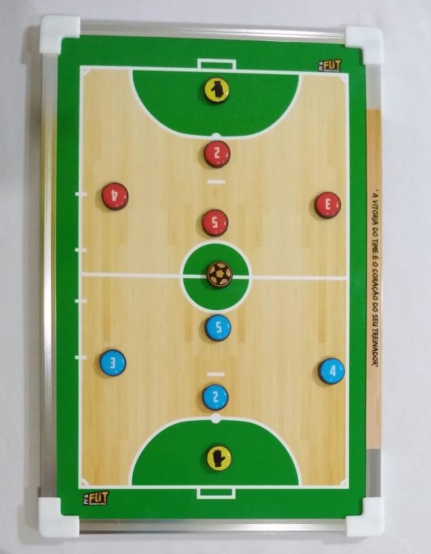 Prancheta Tática de FUTSAL VERDE Magnética de ambos os lados de 20x30cm ...