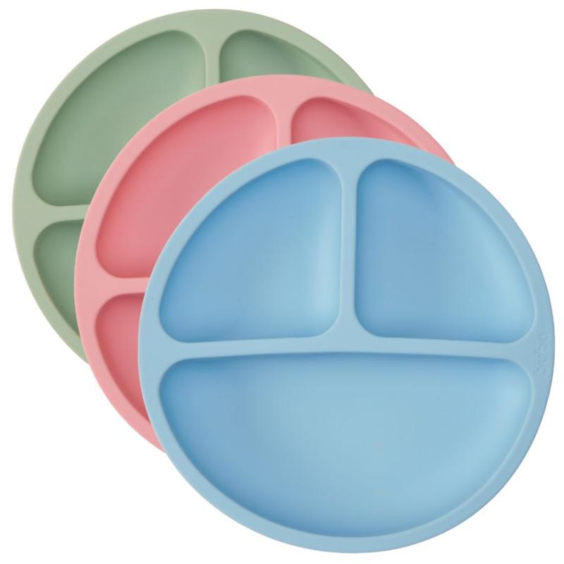Pratinho De Bebê Em Silicone C/ 3 Divisórias E Ventosas Buba - Prato ...