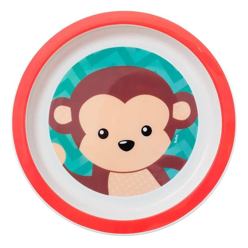 Pratinho Infantil Para Bebê Criança Animal Fun Macaco 08973 - Buba ...