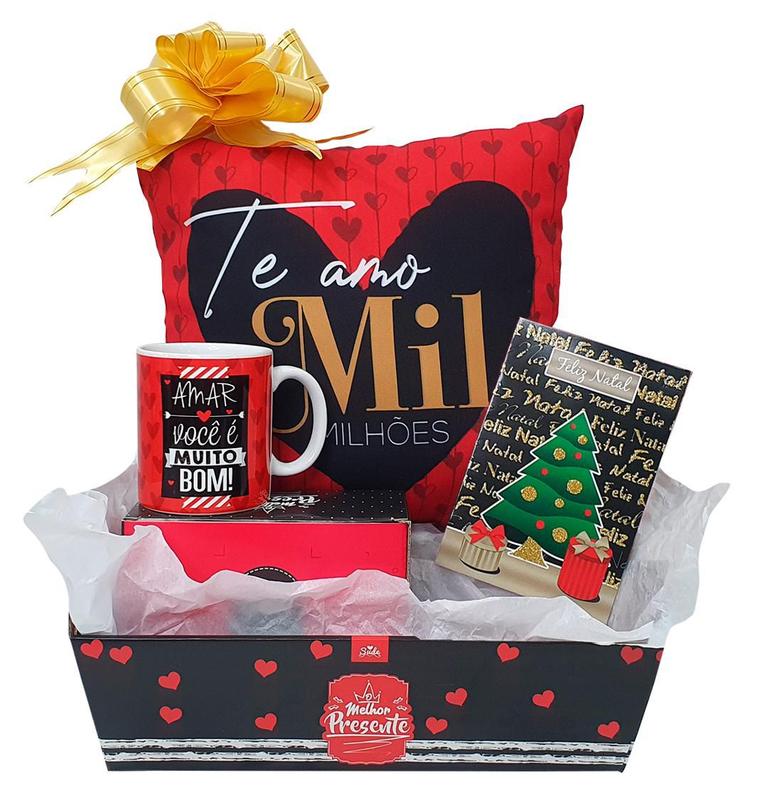 Presente De Natal Kit Cesta Para Namorada Esposa Marido Casal - Sude ...