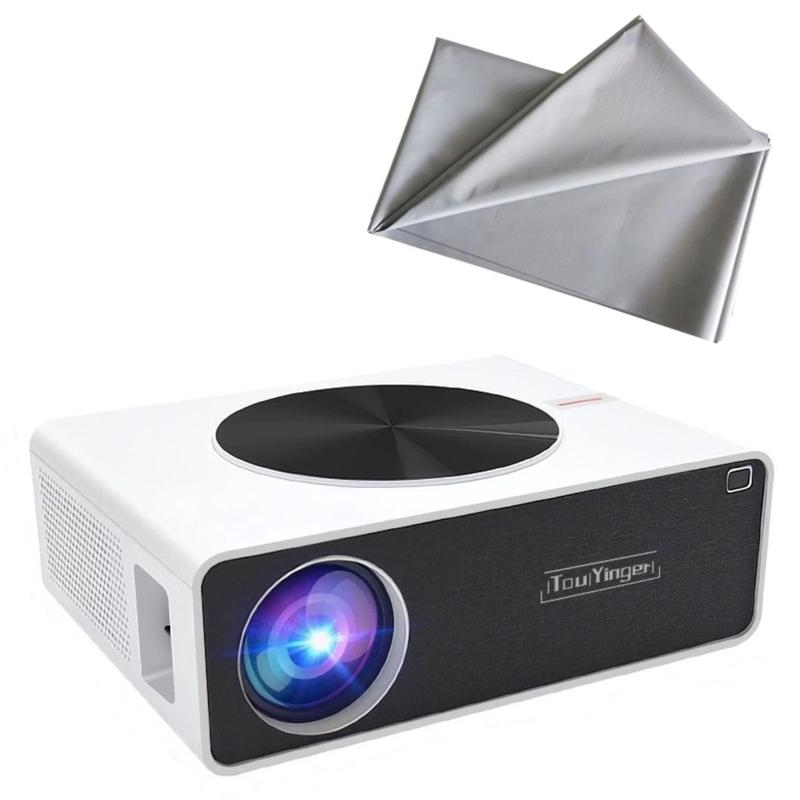 Projetor De 120 Polegadas Projetor Touyinger Full HD Q9 + Tela Reflexiva 120 polegadas - Projetor ...