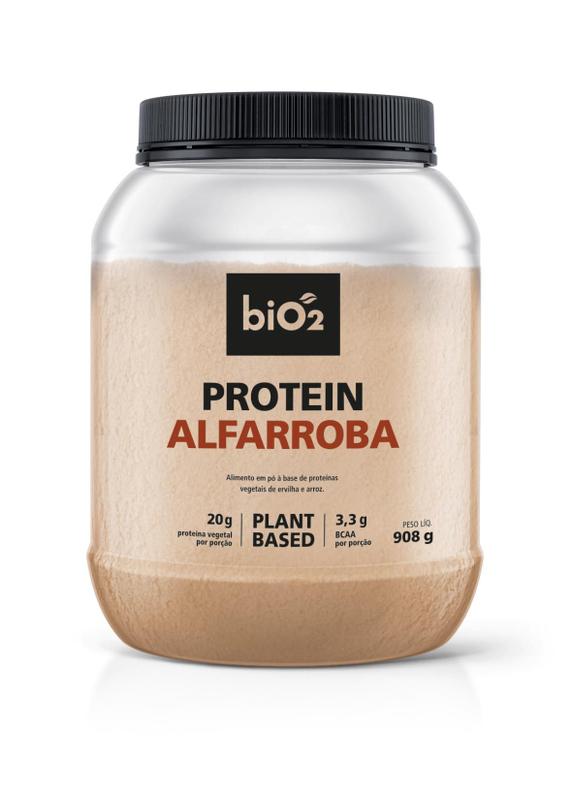 Proteína em Pó de Arroz Ervilha Vegana Alfarroba biO2 908g - Proteína ...