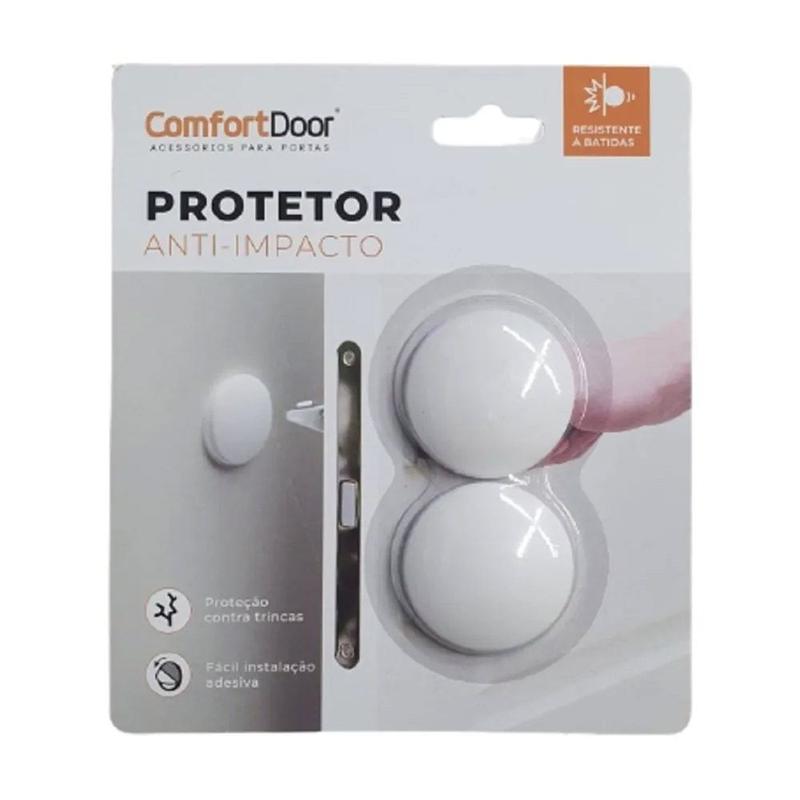 Protetor Parede Porta Macaneta Anti-impacto - Comfort Door - Protetor ...