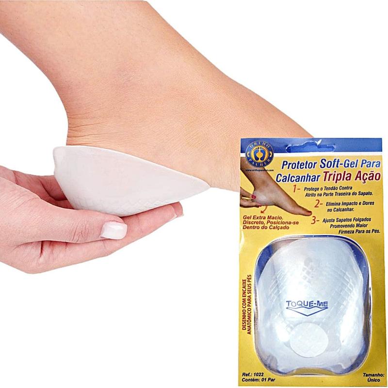 Protetor Soft-Gel Para Calcanhar Tripla Ação - Ortho Pauher - Protetor ...