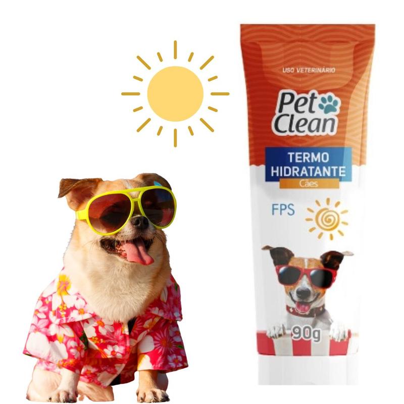 Protetor Solar Termo Hidratante FPS Cães Gatos Coelhos PetClean - Pet ...