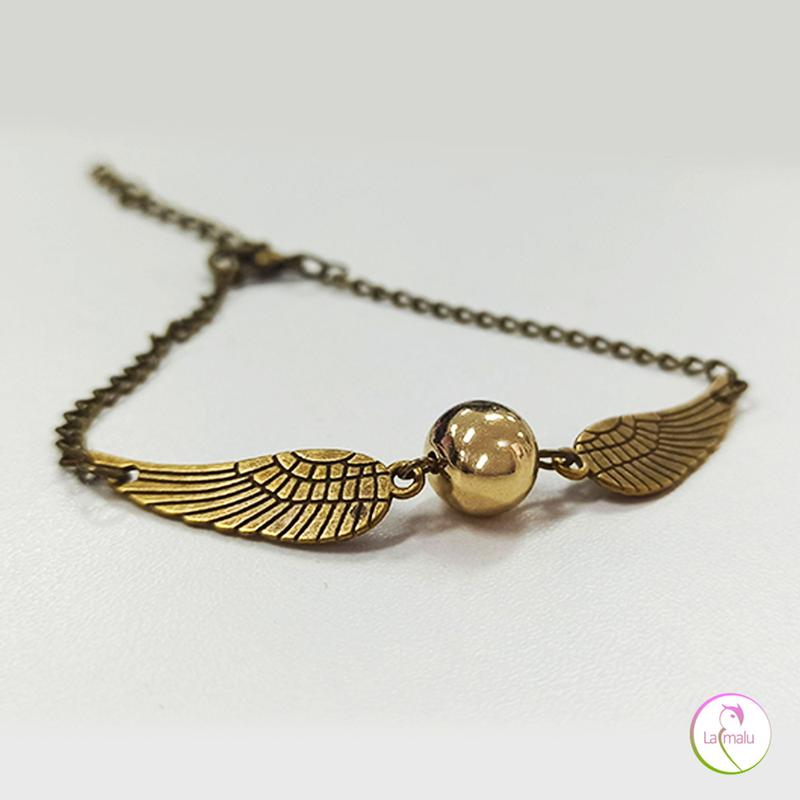 Pulseira Pomo de Ouro Inspirado em Harry Potter - Cor Bronze - Pulseira ...