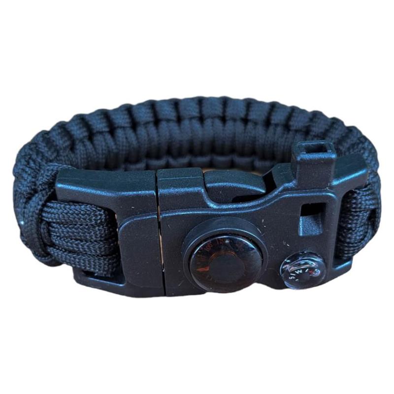 BRACCIALE PARACORD – PENTAGON – PSELION SURVIVAL BRACELET Black 20cm | Armeria Tomei - Foto 8