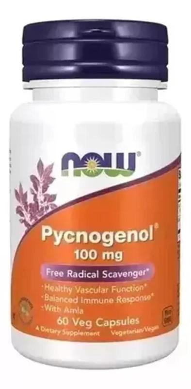 Pycnogenol 100mg Cápsula 60 - NOW Foods - Fitoterápicos - Magazine Luiza