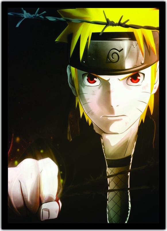 Quadro Anime Naruto Shippuden Desenho Com Moldura G02 - Vital Quadros ...