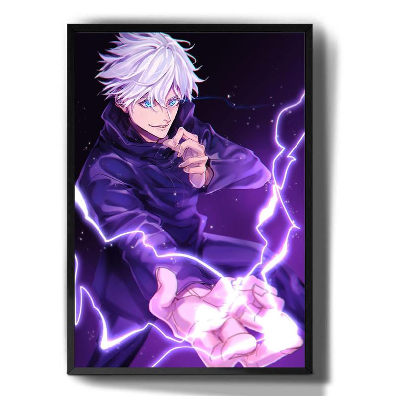 Gojo Roxo Quadro Decorativo Satoru Gojo Vacuo Roxo Jujutsu Arte - Tribos - Quadro ...