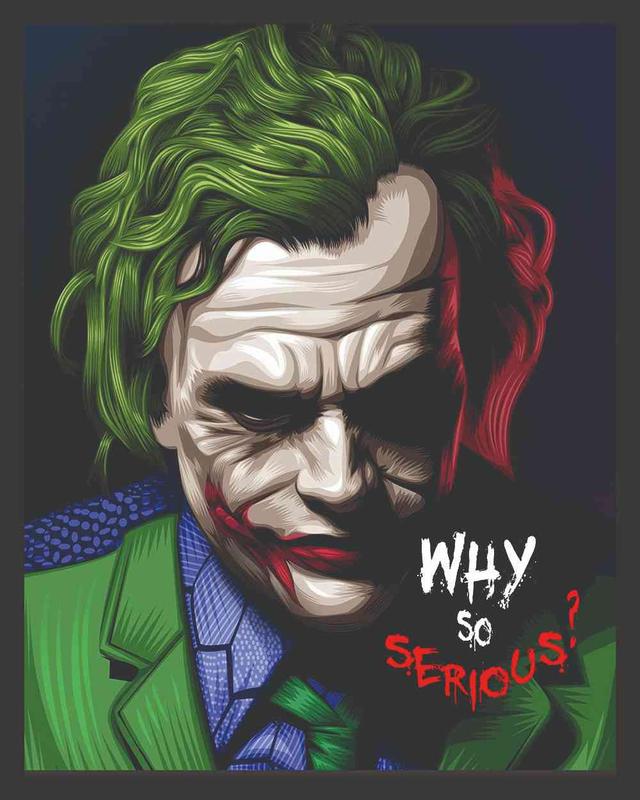 Quadro do Coringa (Why so Serious) - QuadriLouco - Quadro Decorativo ...