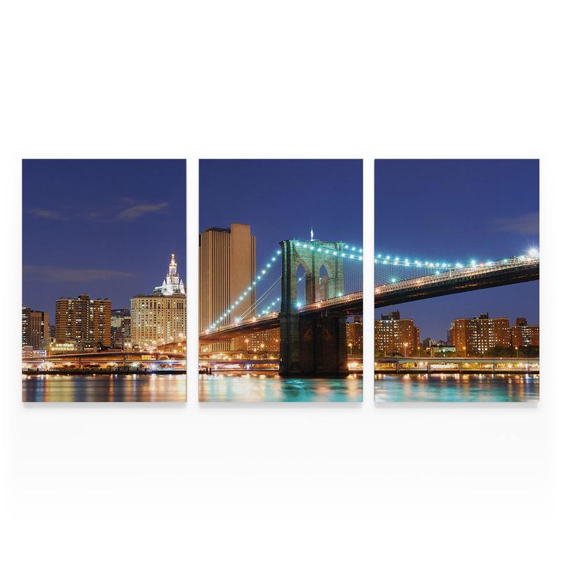 Quadro in ferro raffigurante il ponte di Brooklyn