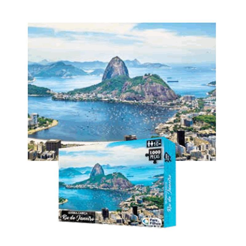Quebra Cabeça 1000 Peças Rio de Janeiro - Pais E Filhos - Quebra-Cabeça ...