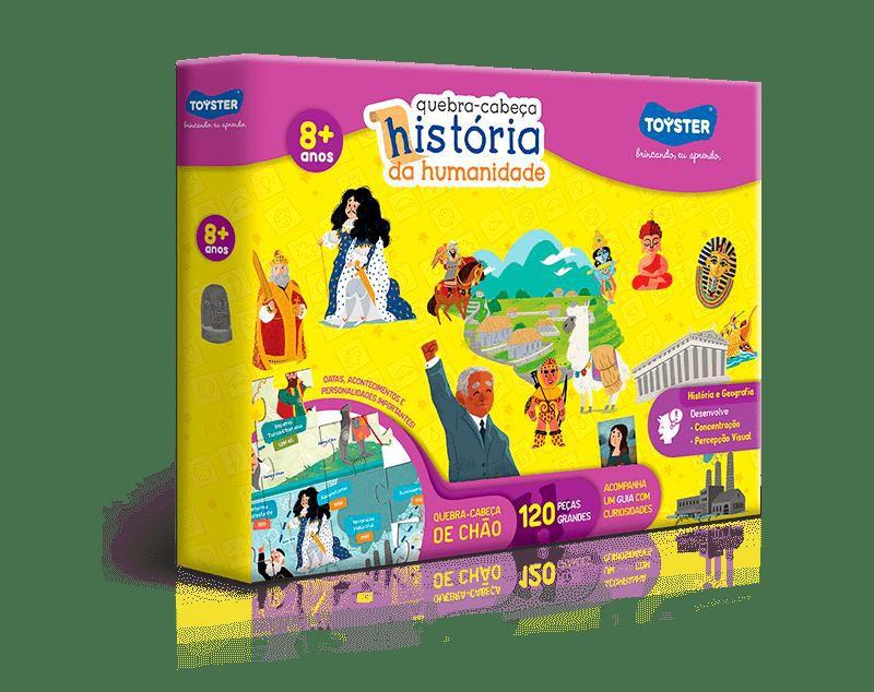 Quebra Cabeça Grandão História da Humanidade 120 Peças - Toyster ...