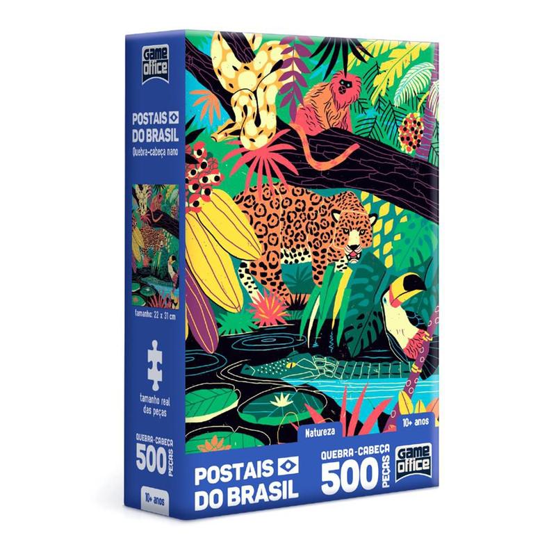 Quebra Cabeça Nano Com 500 Peças Fauna E Flora Do Brasil - Toyster ...