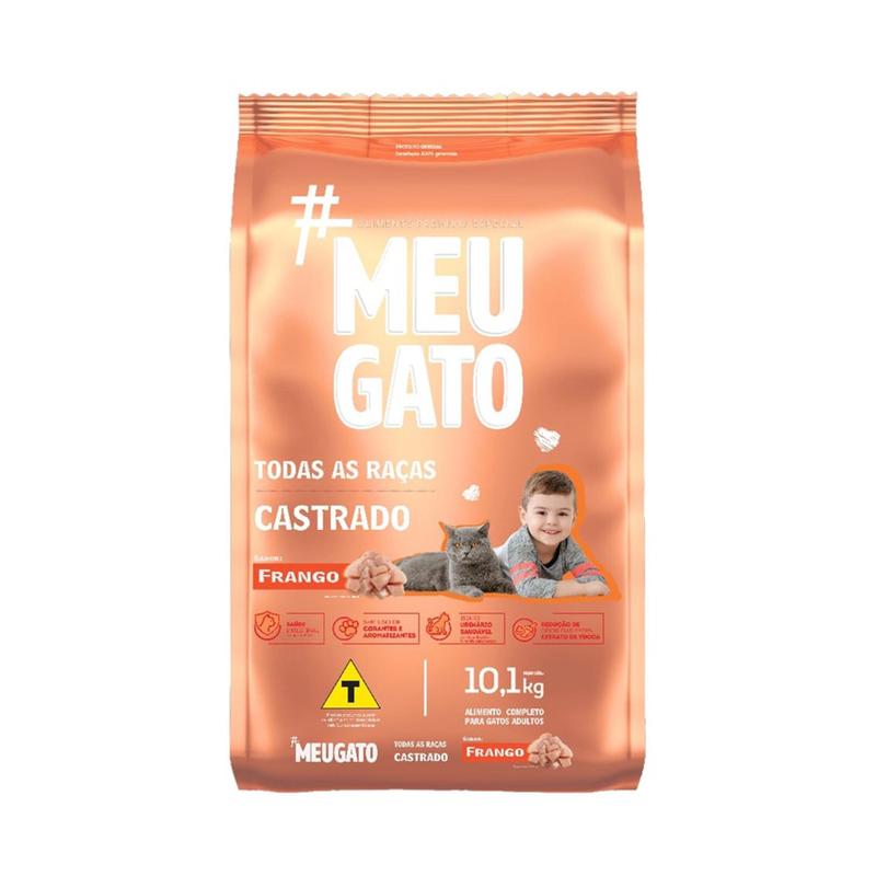 Bioquima Ração Alimento meu gato castrado Frango 10,1kg - bioquima - Ração Seca ...