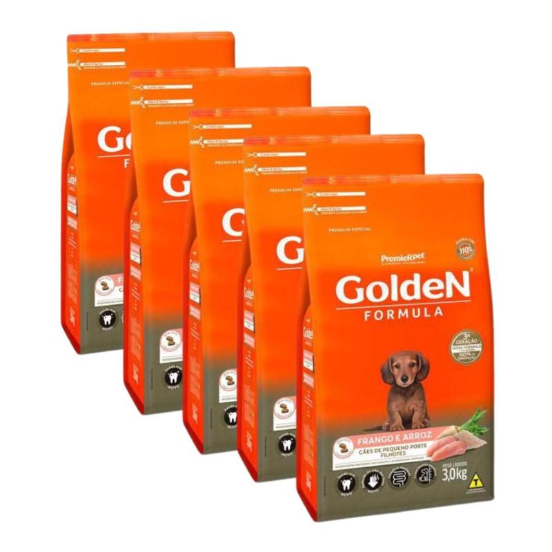 Ração Golden Formula Filhote Mini Bits 3 kg Cachorro Kit-5 - Ração Seca ...