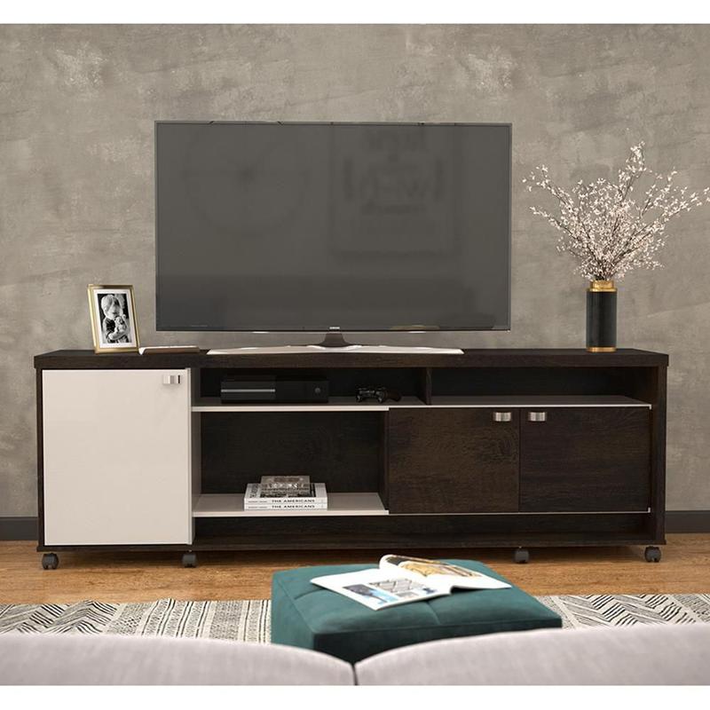 Rack/Bancada Dallas - Noce/Off White - Lukaliam - Rack - Magazine Luiza
