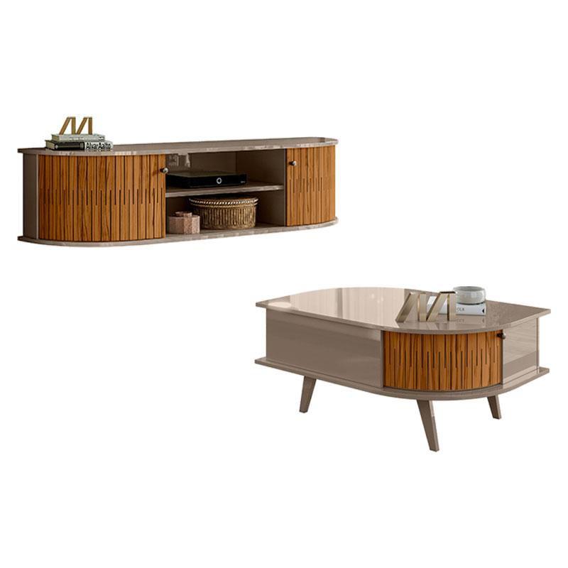 Rack Bancada Suspensa Modena com Mesa de Centro Indianápolis Fendi ...