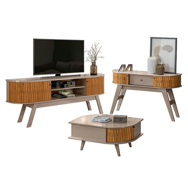 Rack Bancada Valência e Aparador Estoril com Mesa de Centro ...